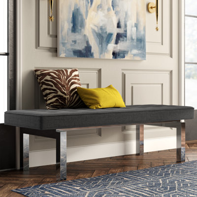 Ceslie Upholstered Bench by Wade Logan