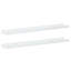 Ensemble de 2 tablettes murales modernes en MDF blanc lustré 31,5 x 3,5 x 1,2 po-128526563-128526567