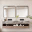 Miroir mural 36 po x 36 po, miroir carré encadré, miroir de coiffeuse, pour salle de bain, salon, décoration murale pour chambre