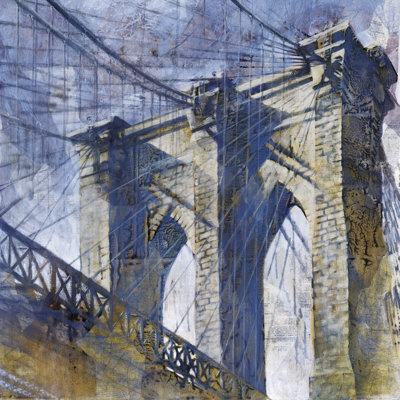 Brooklyn Bridge 5 - Wrapped Canvas Painting