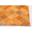 Cowhide Patchwork Orange Rug 6'0" x 6'0"