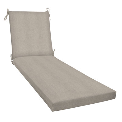 Coussin de chaise longue d'extérieur Meridian - Résistant aux intempéries, réversible, confort moelleux