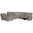 Mcpherson 6 - Piece Power Reclining Sectional with Lay-Back Chaise and 2 Lay-Flat Reclining Seats-65635957