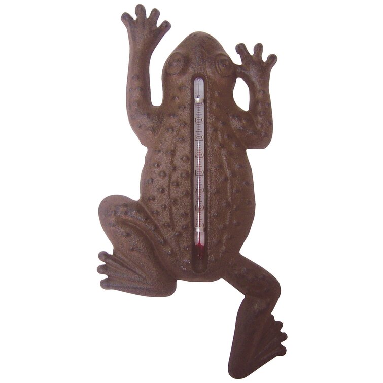 Cast Iron Frog Thermometer