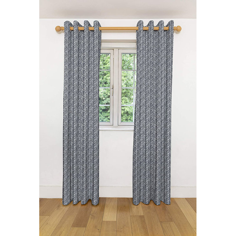 Crystalynn Cotton Blend Blackout Pair, 116" W x 137" D Cm
