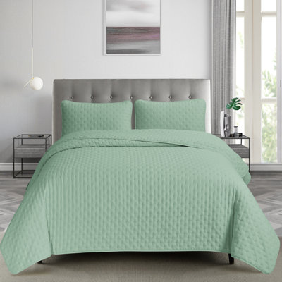 Parure de lit Pinsonic ultra douce Swift Home – Hypoallergénique, toutes saisons, matelassage au point de croix