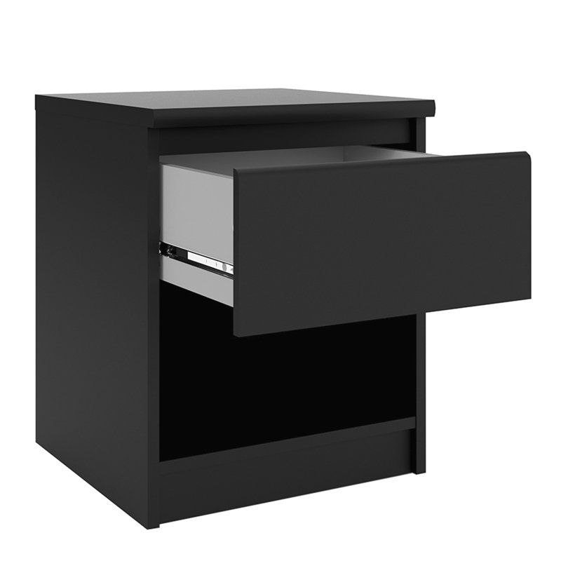 Ionică Bedside Table, Matte Black
