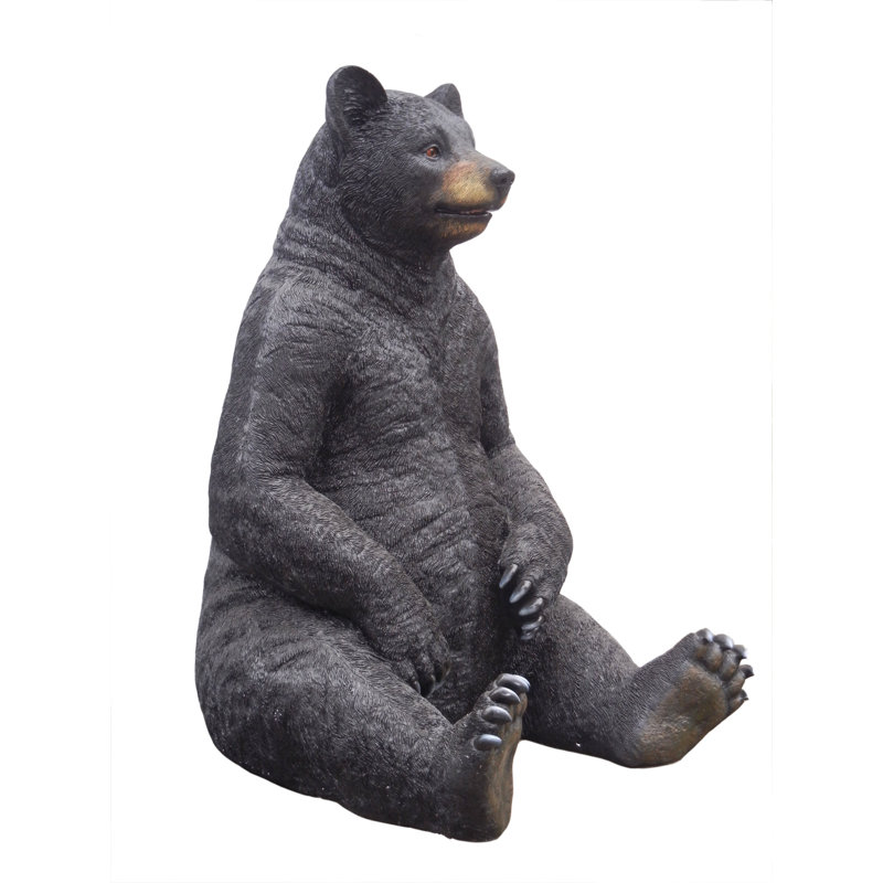Statue assis ours