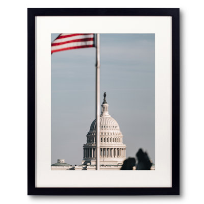 Us Capitol Print by Angela Pan