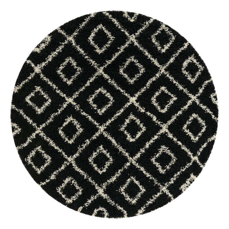 Arold Geometric Indoor Rug, Round 6'