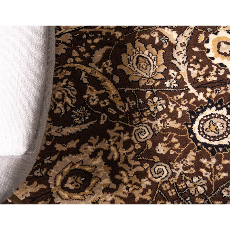 Kashan Floral Indoor Rug, Rectangle 9' x 12'