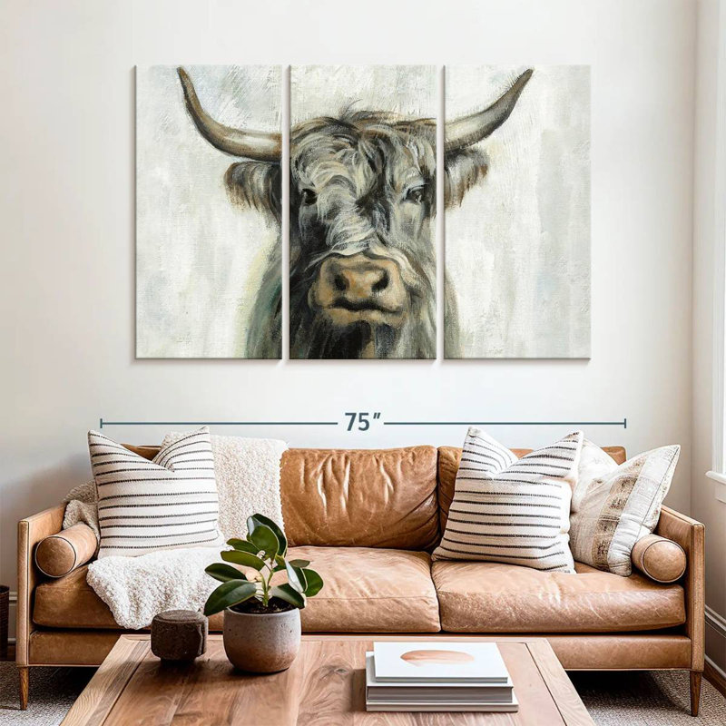 Highland Cow Horizontal, 42" H x 65" W