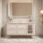 Cream style simple bathroom cabinet