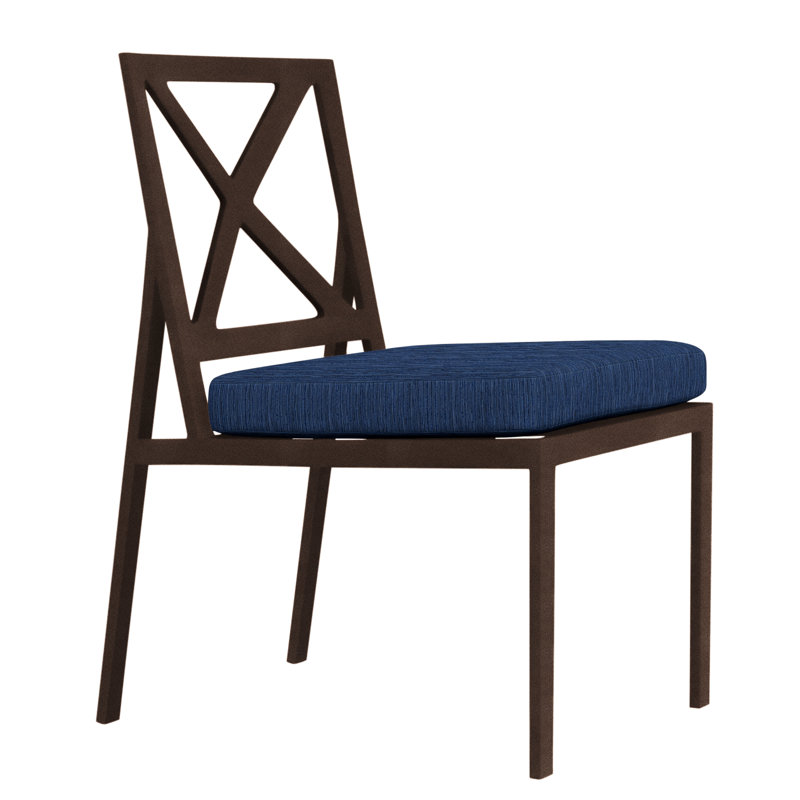 Marin Outdoor Dining Side Chair, Copper Creek, Flagship Stone Sunbrella®