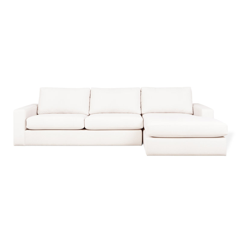 Canapé modulaire Ashdale, Crème, crème, Orienté à droite