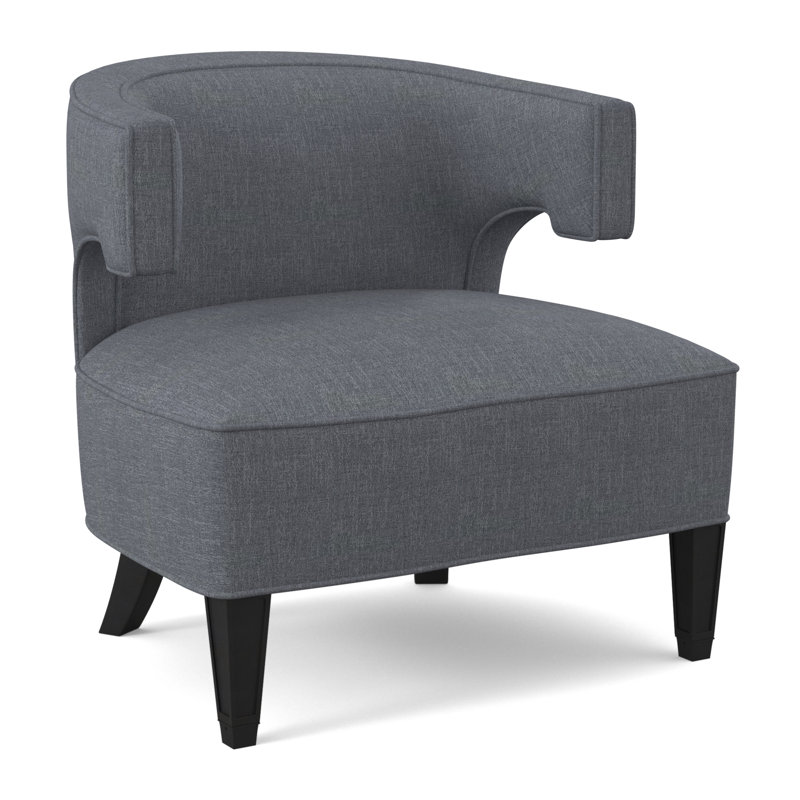 Chaise Laurel, Espresso, 100 % polyester port Elise