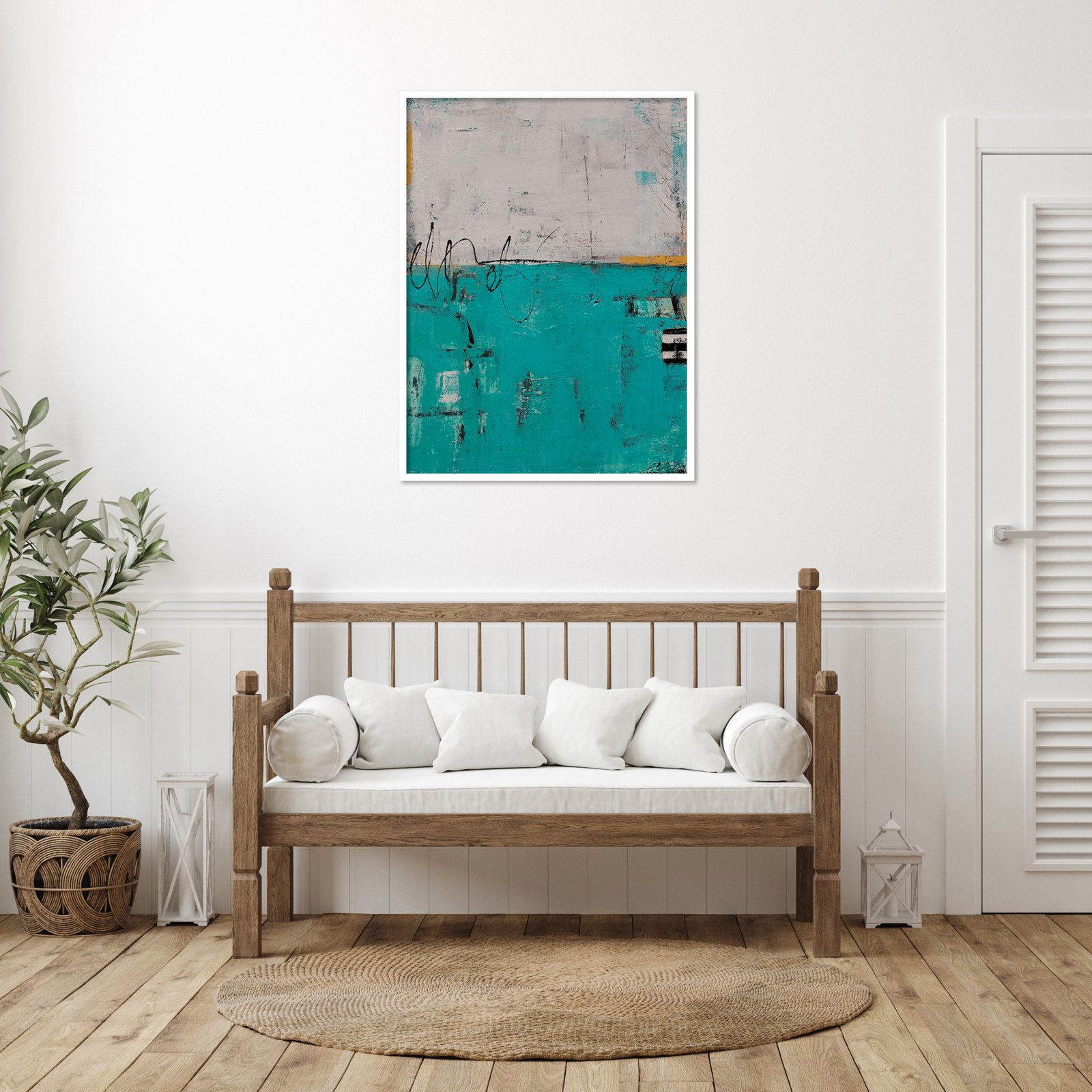 Urban Harmony Print by Erin Ashley, 41" H x 31" W, White
