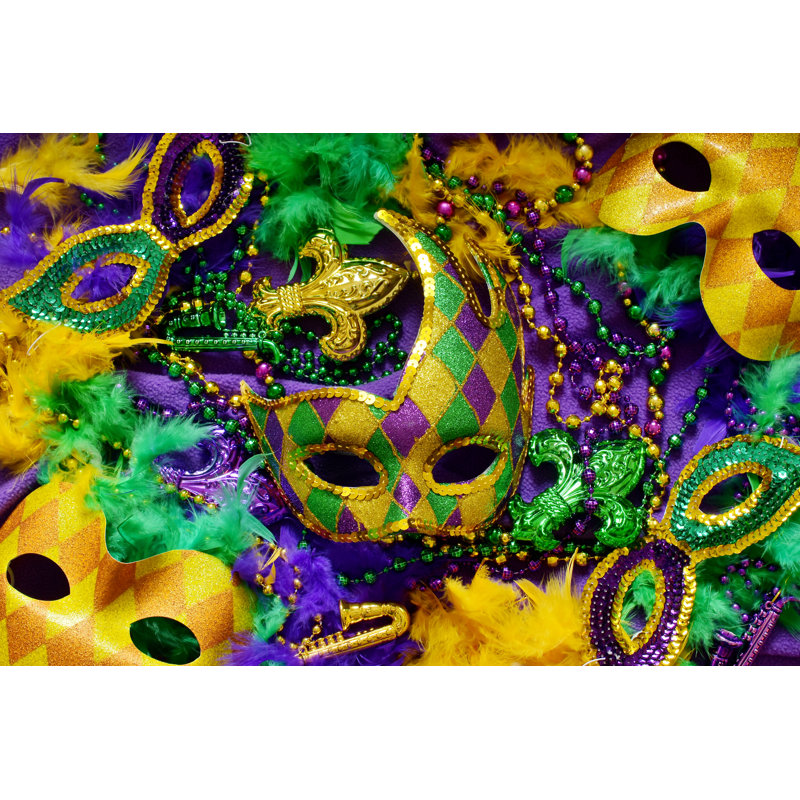 Photographie de Mardi gras sur toile par Nodar Tchernishev, H 8 po x l 12 po x P 1,25 po