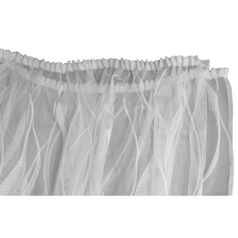 Hamza Semi Sheer Curtain Single Panel, 600cm W x 245cm D