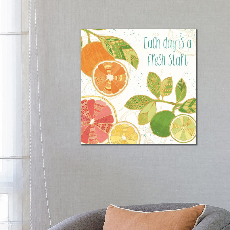Citrus Splash IV 1 Piece Wrapped Canvas Wall Art, 66.04 cm H x 66.04 cm W x 1.91 cm D