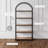Set of 2 2-Piece Steel Etagere Bookcase Set-88584623