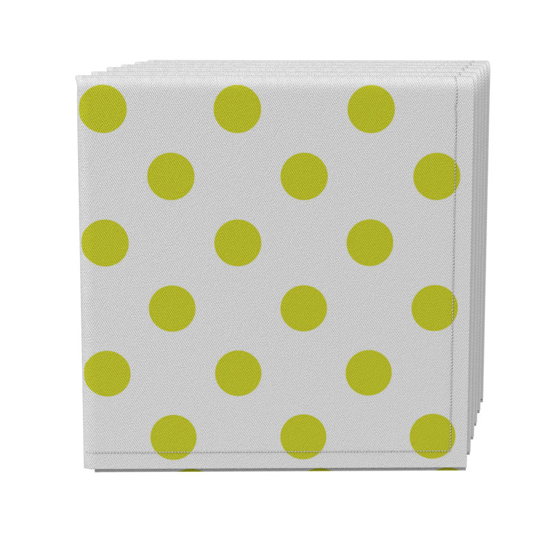 Cotton Twill Polka Dots Square Napkin