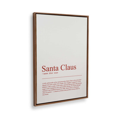 Simply Santa Canvas Art Print