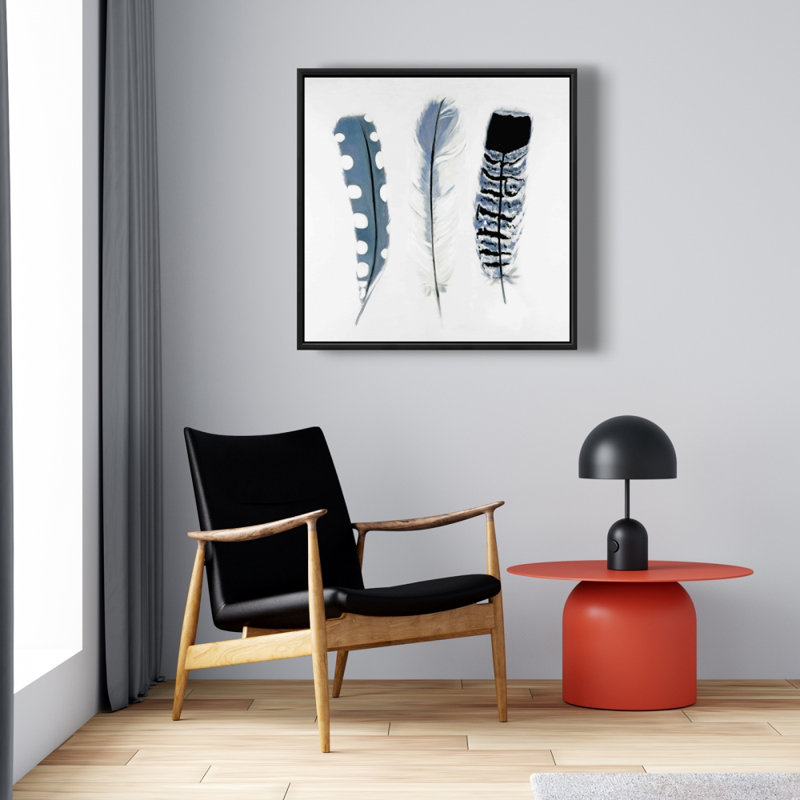 " Delicate Blue Feathers "
