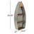 Alessia Galvanized & Wood Hanging Boat Shelf