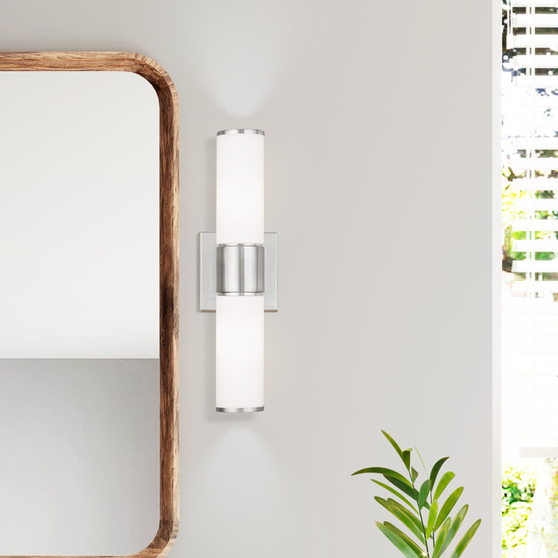 Baleria Flush Mounted Sconce, Brushed Nickel