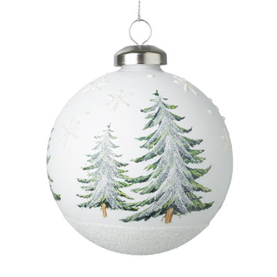 8cm Glass Bauble