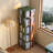 17.32"Green Solid Wood Rotating Bookshelf