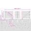 Welded Wire Fence With 7 Spike Posts Grey Steel-1864783726