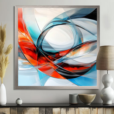 Disintegrating Order Of Blue And Red Fractal II - Abstract  Fractal Wall Décor