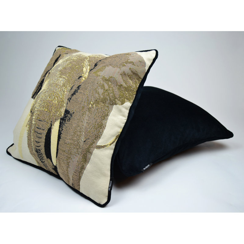Cyrilmagnin Animal Print Black Bolster Cushion Cover