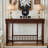 French-style retro brown console table