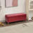 Demingo 41" Upholstered Contemporary Rectangular Storage Ottoman with Safety Hinge, Red-1305292113