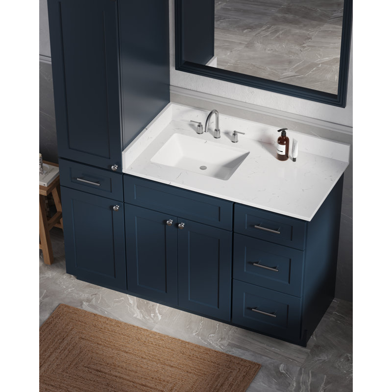 Meuble-lavabo simple 54 po Disar, Blue