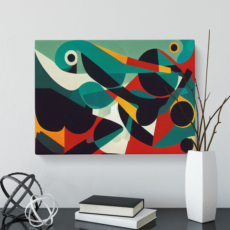 Artsy Modern Abstract - Wrapped Canvas Print, 35cm H x 50cm W x 3cm D