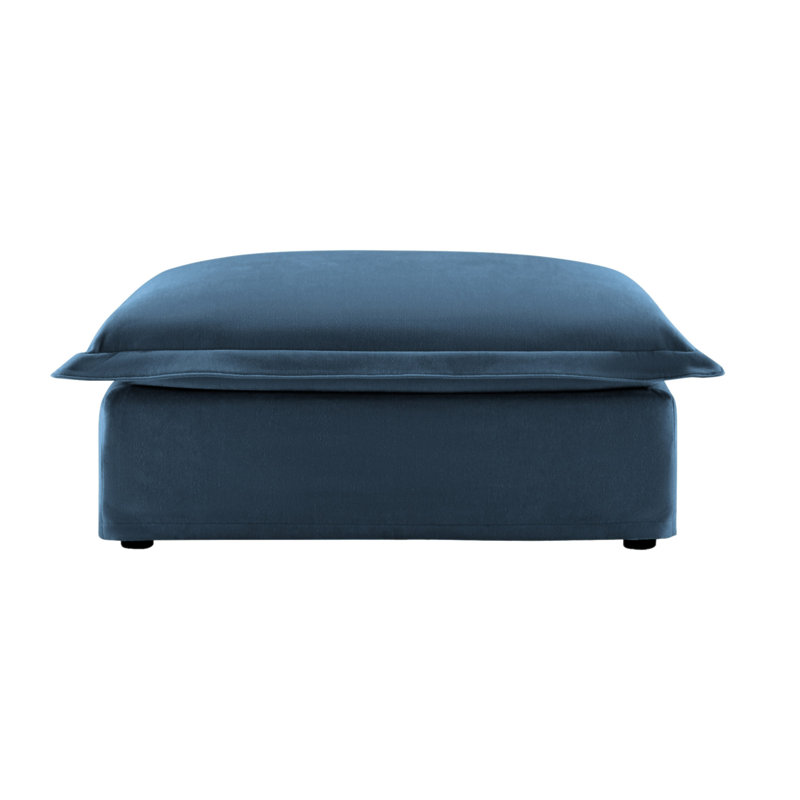 Koala Ottoman - Blue, Blue Chenille