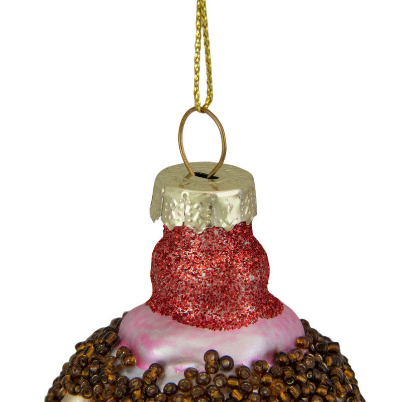 Ornement de Noël en verre 4,5 po
