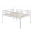 Full-Sized Bed Frame, Short Rubberwood  Loft Bed With Steps-555247298
