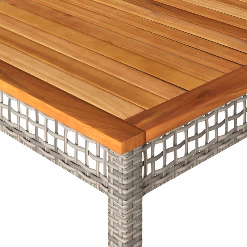 Swarthmore Metal Outdoor Dining Table , cm W cm D, 75cm H x 90cm W x 180cm D, Grey
