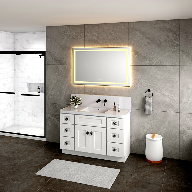 Bathroom  Led Mirror Is Multi-Functional And Each Function Is Controlled By A Smart Touch Button.