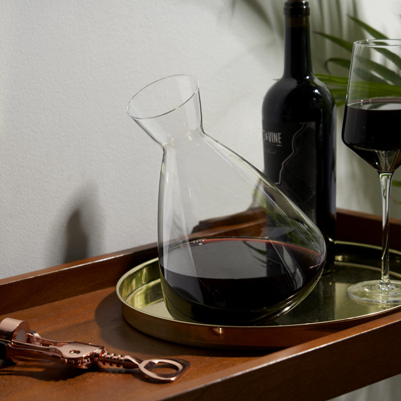 Raye Rolling Crystal Wine Decanter