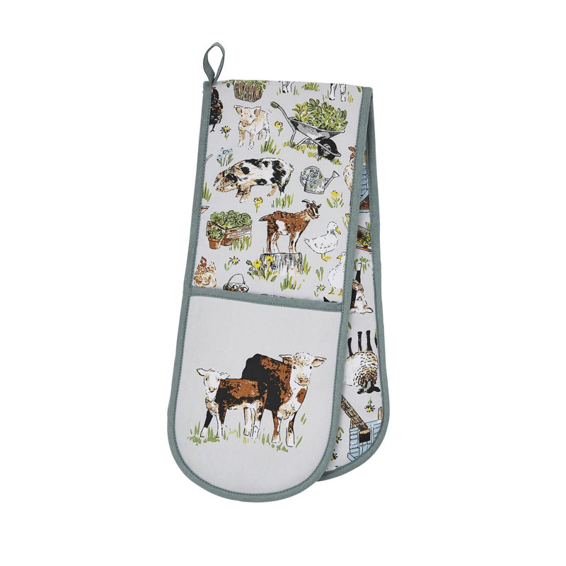 Ulster Weavers Portman Farm Animal Print 100% Cotton Oven Glove