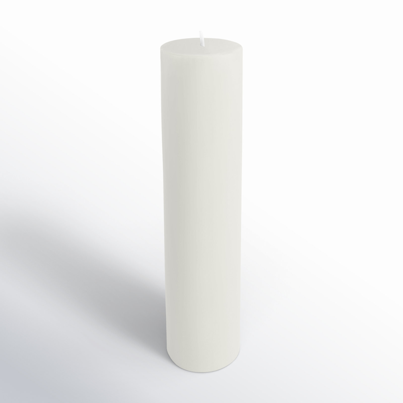 Oliva Unscented Pillar Candle, Sage Green, 1, 3" H x 2" W x 2" D