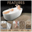 2 Piece Set Rectangle/U-shaped Bath Mat-19840750