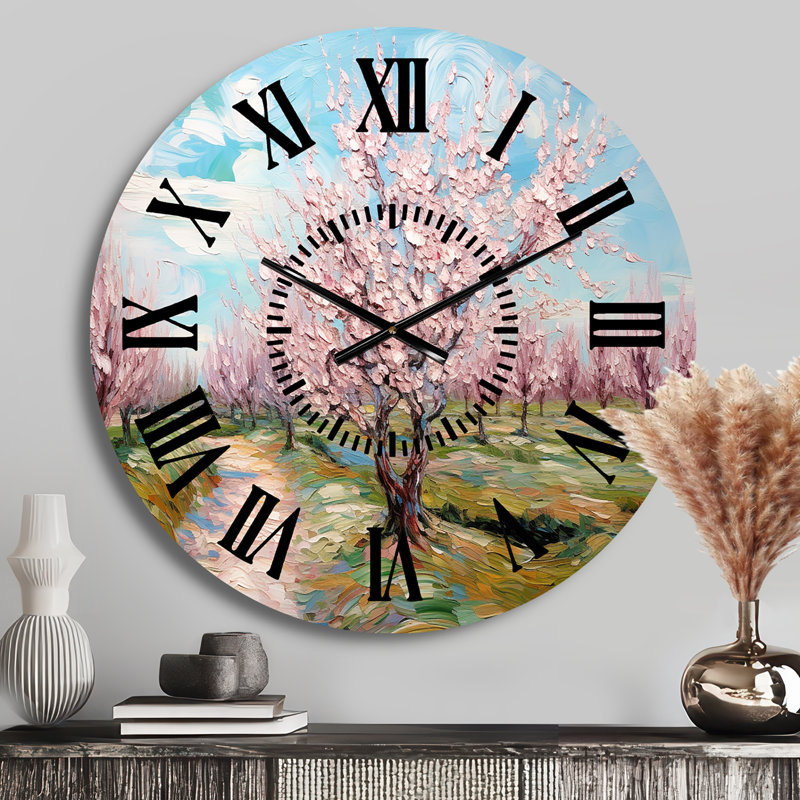 Horloge murale Vangogh, Médium