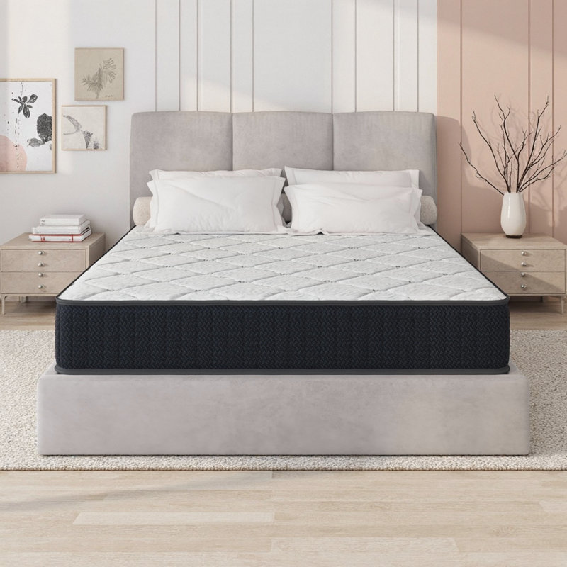 Très grand matelas hybride en gel rafraîchissant 10 po pour soulager la pression et isoler les mouvements, certifié CertiPUR-US et Oeko-TEX